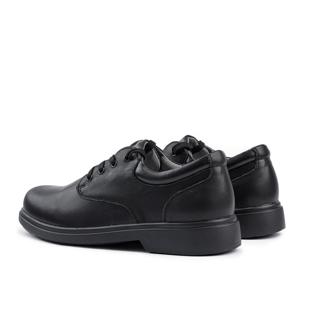 Class Junior Lace School Shoes - Black